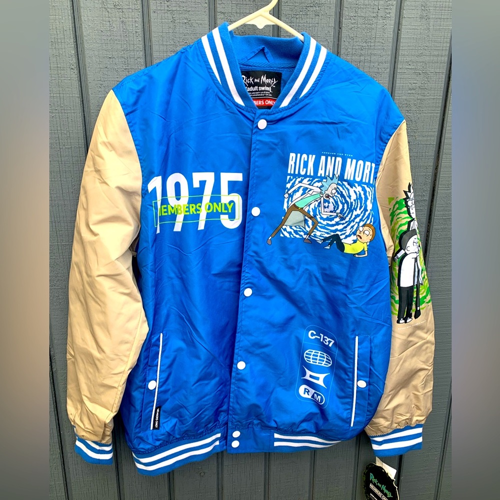 Rick and Morty Adult Swim Members Only  Jacket Men's Small
